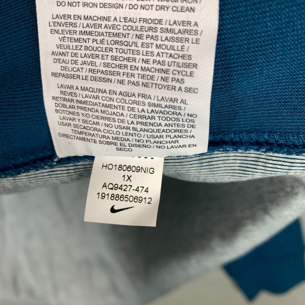 Nike Tech Fleece Hoodie Women's 1X Blue Force Cape Asymmetrical Zip AQ9427-474 - Picture 8 of 12